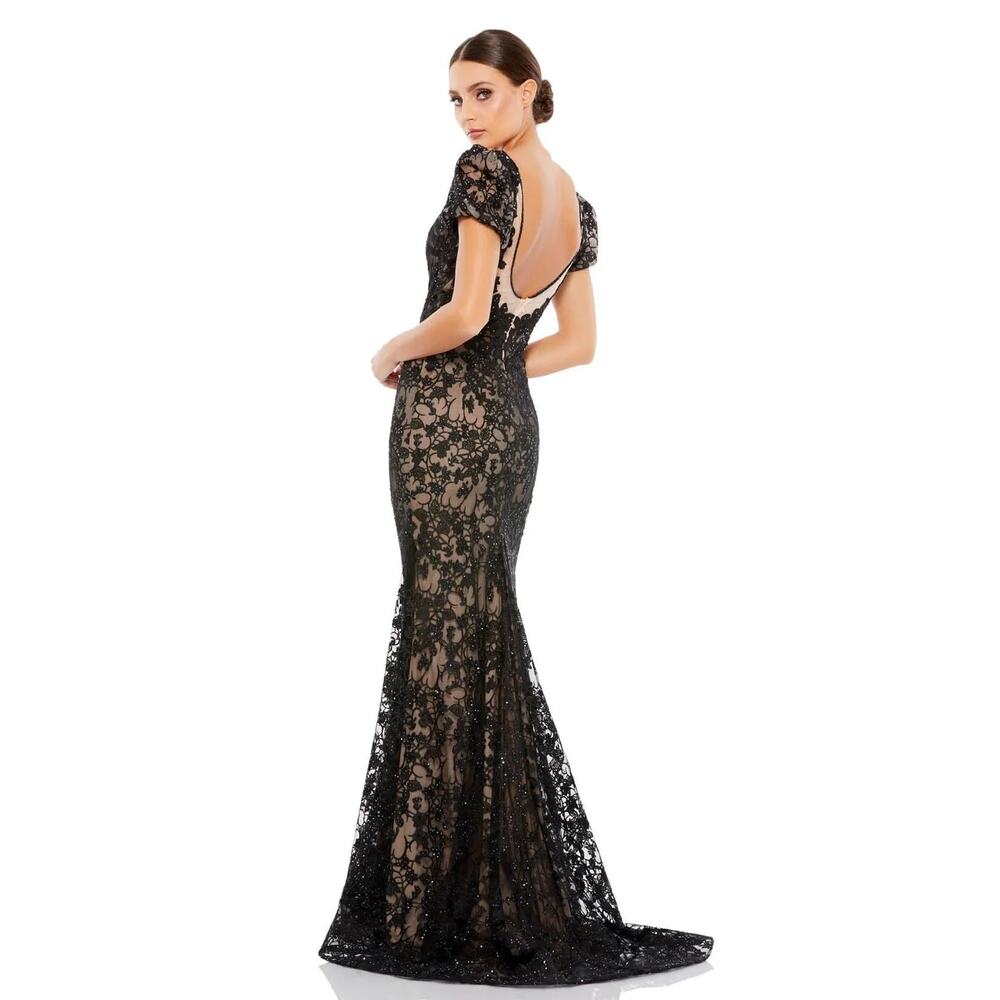 Mac Duggal 50644 Dress - Size 18 lace sexy gala prom fund raisers crystals bead - Picture 2 of 11